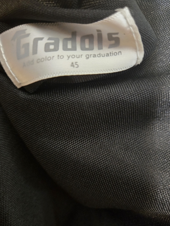 Gradois Black Graduation Gown,with Bling!! - Picture 6 of 6